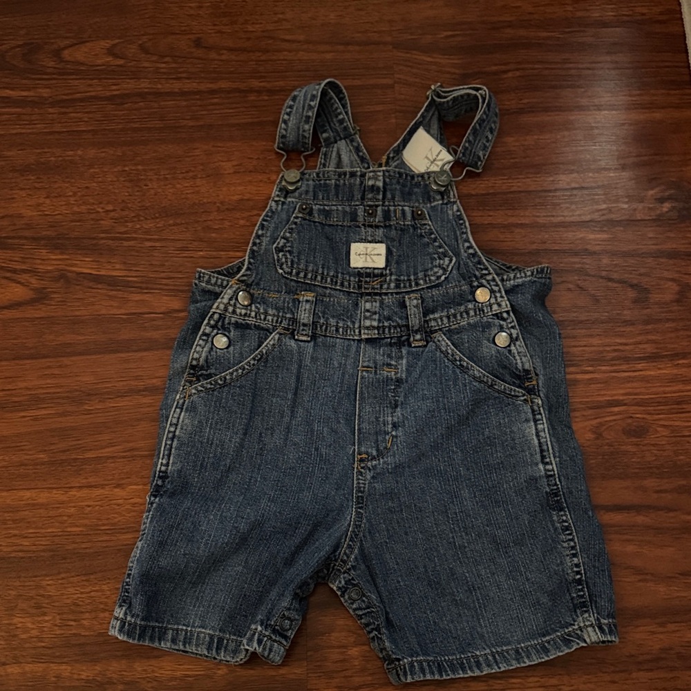 Calvin Klein Blue Denim Kids Overalls